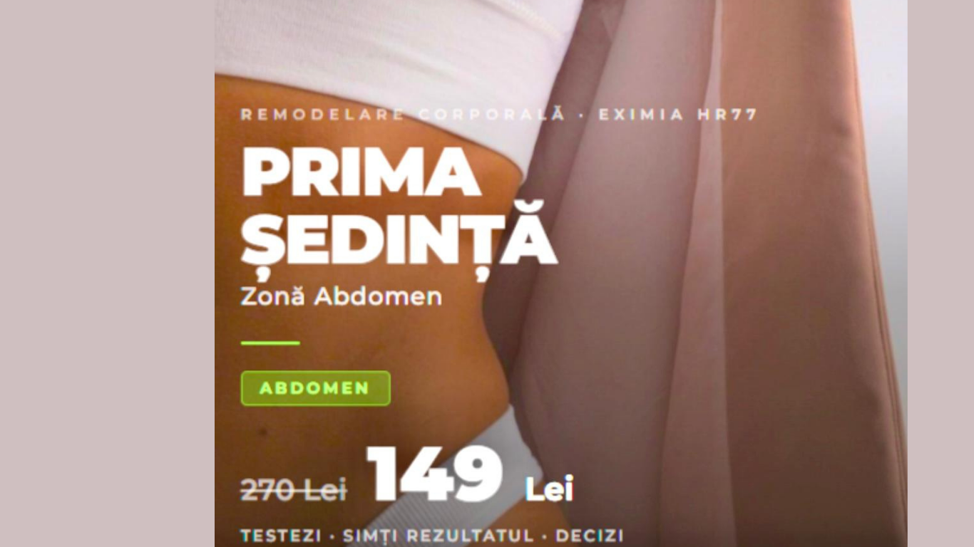 Sedinta demo Eximia 149 lei Bucuresti Mega Mall - remodelare corporala